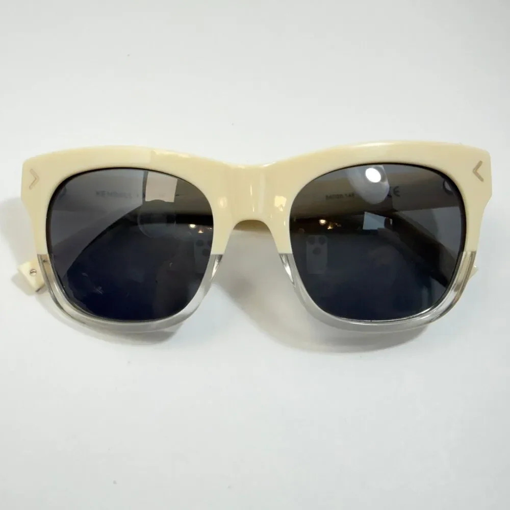 KENDALL + KYLIE Cassie Women's Cream Clear Frames Grey Lens Sunglasses